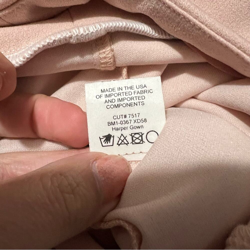 Show Me Your Mumu SMYM Harper Bow Strapless Gown - Dusty Blush NEW XL - Picture 4 of 5